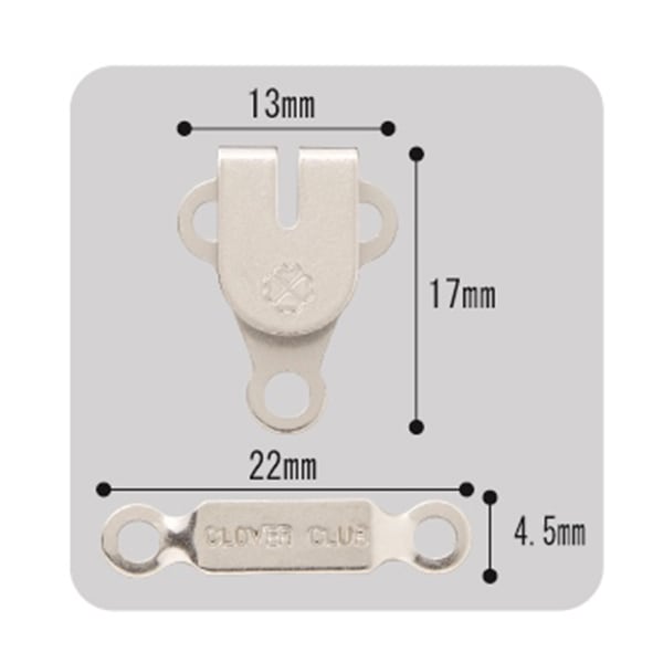 ホック 『前かん シルバー26-523』 Clover クロバー ソーイング,フック