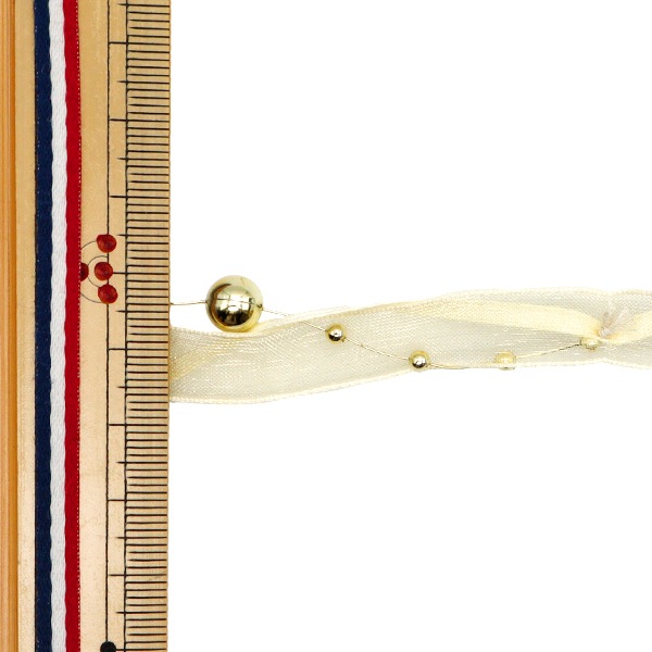 数量5から】 リボン 『ファンシーパール 2cm幅 4番色 2142-04