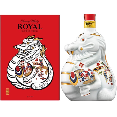 サントリー ウイスキーローヤル 辰歳ボトル 600ml 壺入 限定品 干支