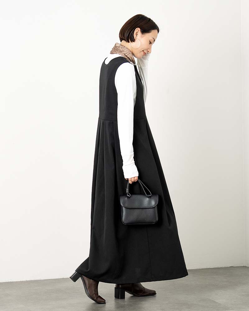 キーネックプリーツジャンパースカート | ONE-PIECE | 元町ゼラール