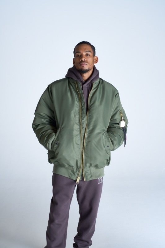 ALPHA INDUSTRIES MATIN AVENIR MA-1 パフィジャケット カーキ