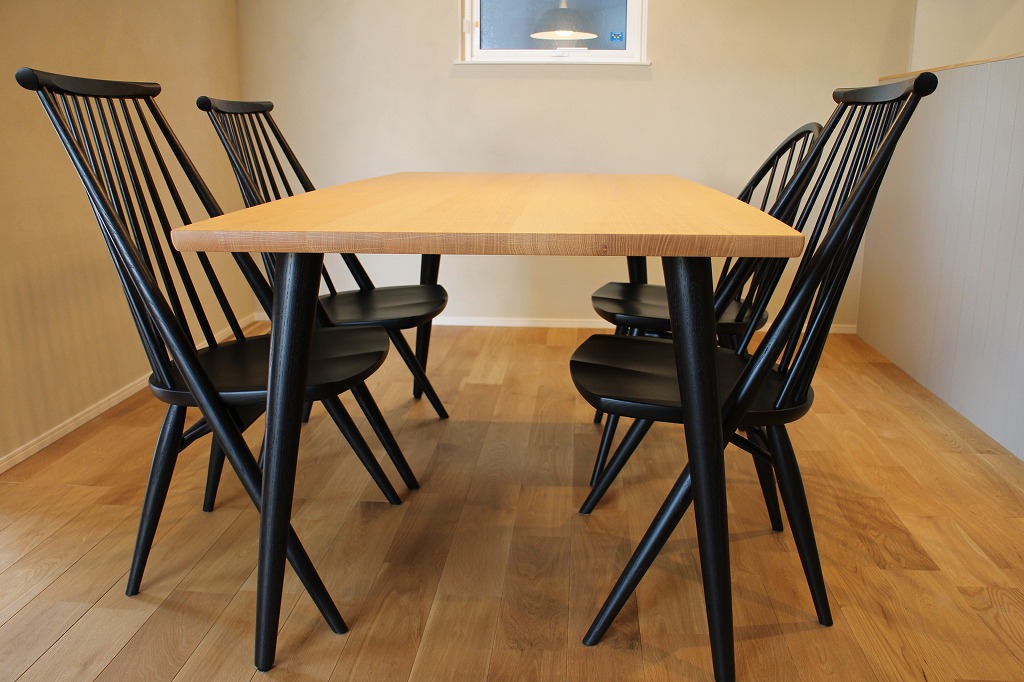 YIN灯日々専用 柏木工 シビルチェア CC71A BK オーク材 4脚セット③