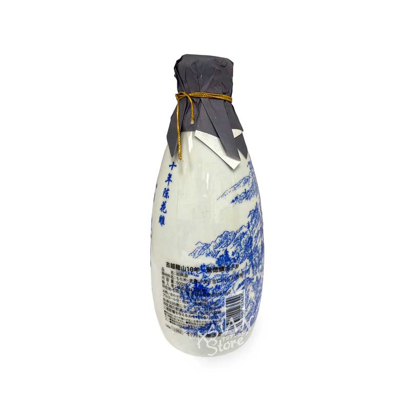 常温便】【紹興酒】古越龍山 陳醸10年 景徳鎮ボトル 500ml/16度