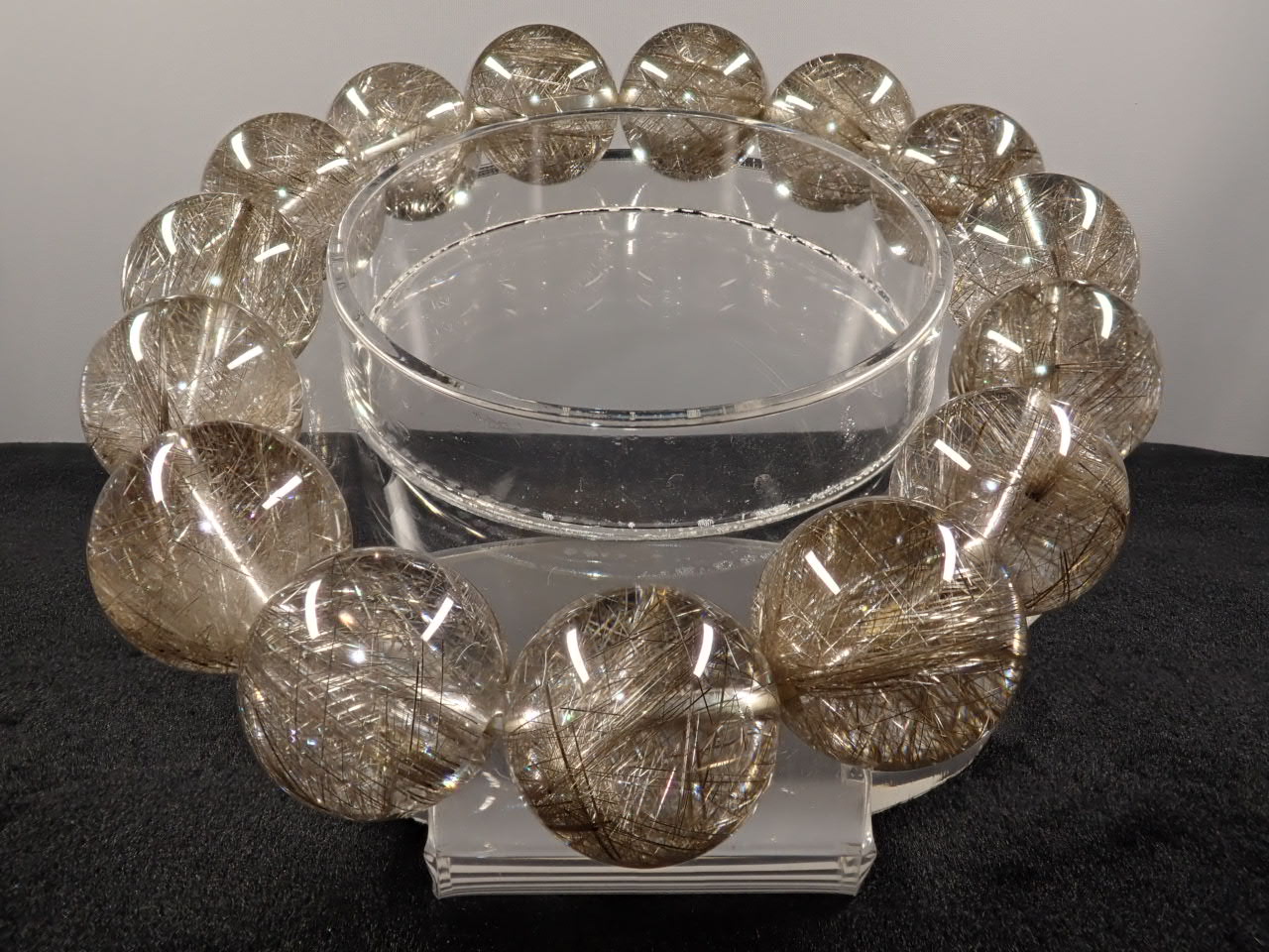 シルバールチル ブレスレット 15.4㎜ SA | 天然石,ルチル系,シルバー