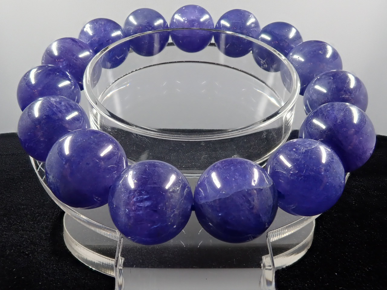 タンザナイト ブレスレット 14.4㎜ 5A | 天然石,タ行, タンザナイト