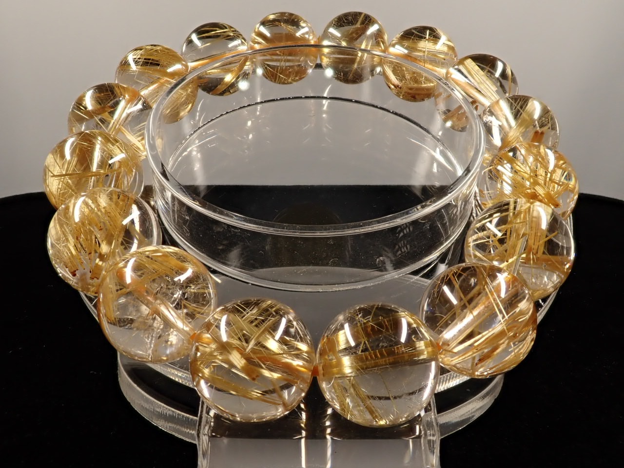 ゴールドタイチンルチル ブレスレット 13.5㎜ SA++ | 天然石,ルチル系