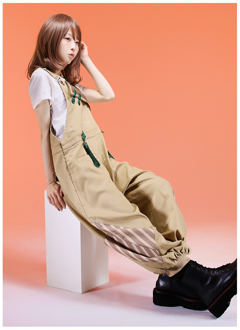 サロペット ユニセックス チャイナ セーラー ゆったり楽ちん