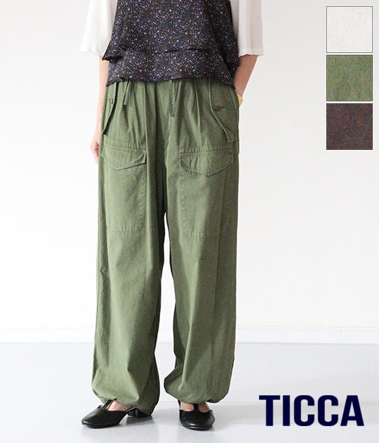 送料無料】【2026SS】TICCA[ティッカ] カーゴパンツ TBFS-061 | LADY'S