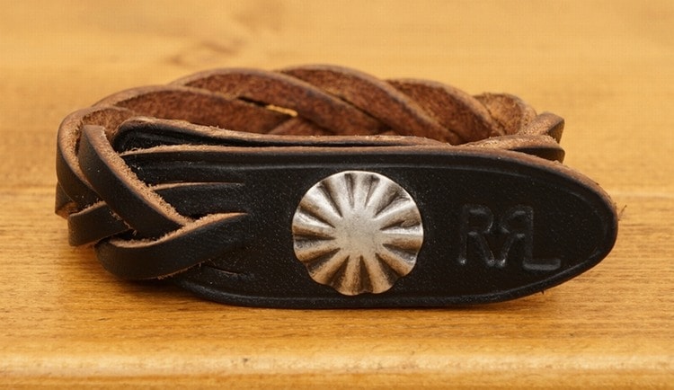 ダブルアールエル) RRL イタリアンレザー コンチョ レザー