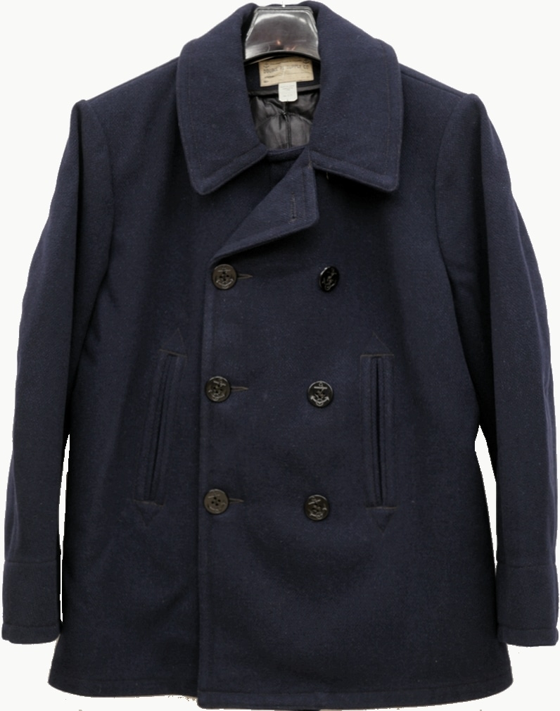 ダブルアールエル) RRL ウールブレンド メルトン Pコート 取り外し