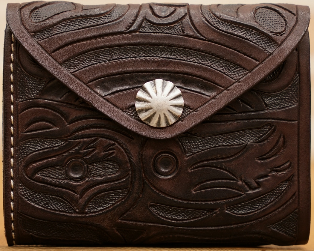 ダブルアールエル) RRL エンベロープ レザー コンチョ ウォレット