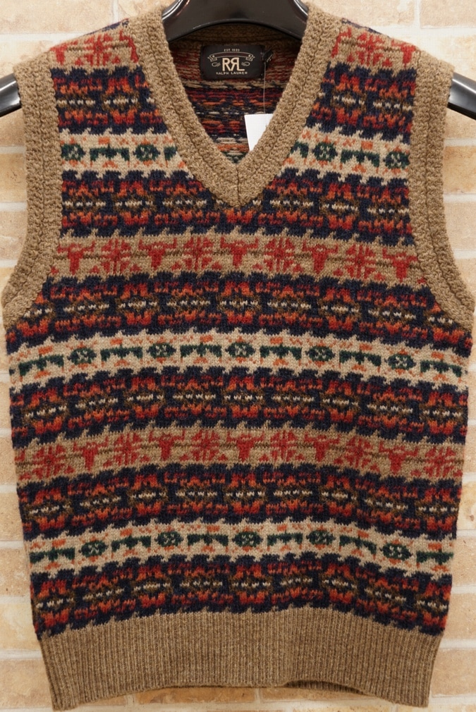 ダブルアールエル) RRL ウール ブレンド フェアアイル ベスト XS Fair
