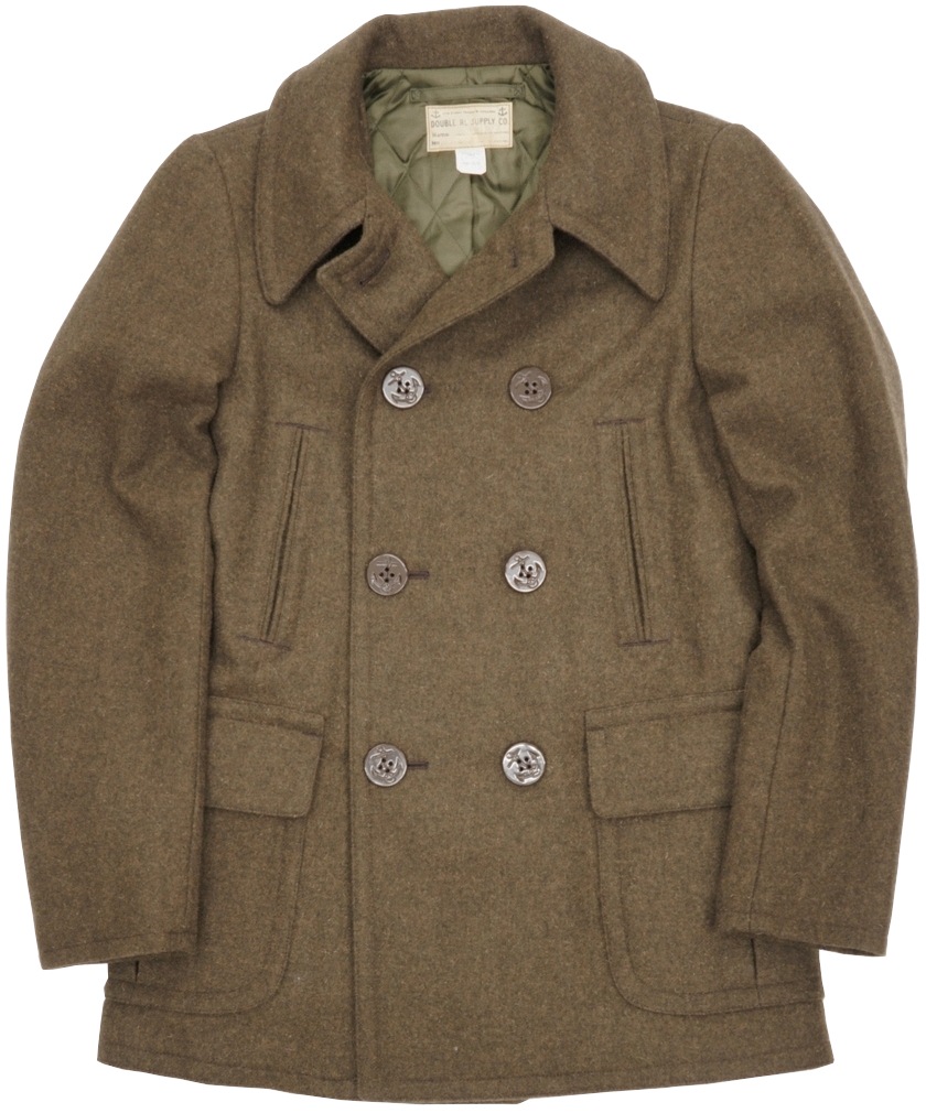 ダブルアールエル) RRL Elim ウール ツイル ピーコート 中綿入り