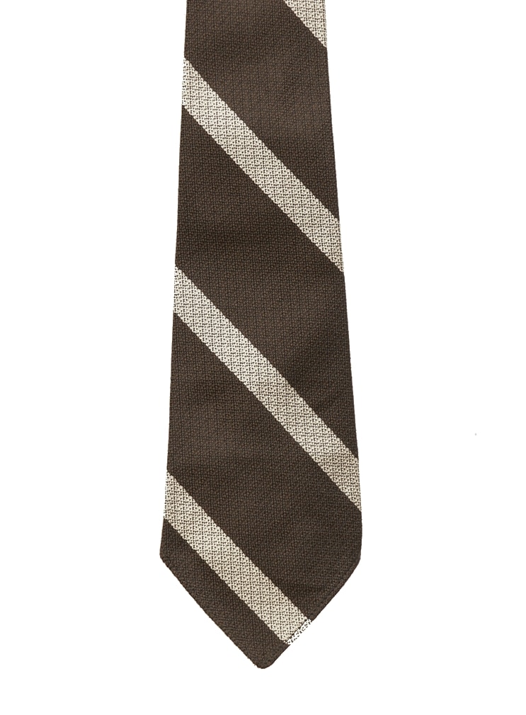 ダブルアールエル) RRL ハンドメイド シルク エンブレム ネクタイ