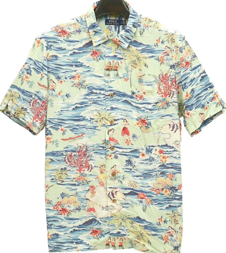 ラルフローレン) Ralph Lauren ハワイアン アロハシャツ メンズ
