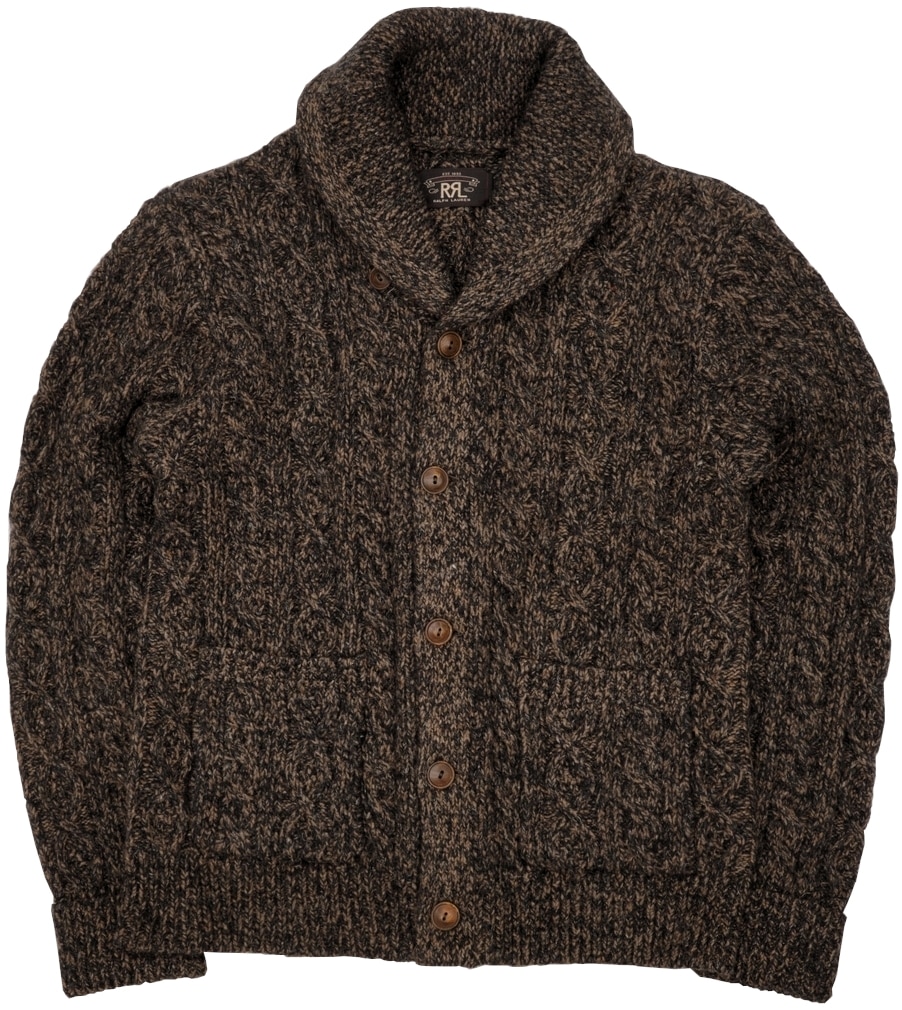 ダブルアールエル) RRL ウール リネン ブレンド ショールカラー