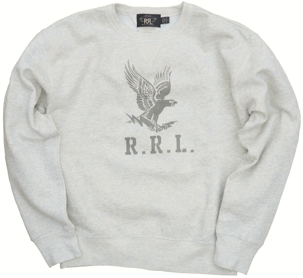 ダブルアールエル) RRL コットンブレンド イーグル プリント