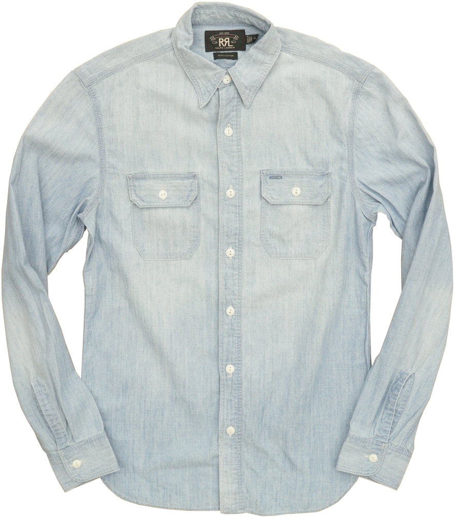 RRL ライトブルーデニムシャツ S