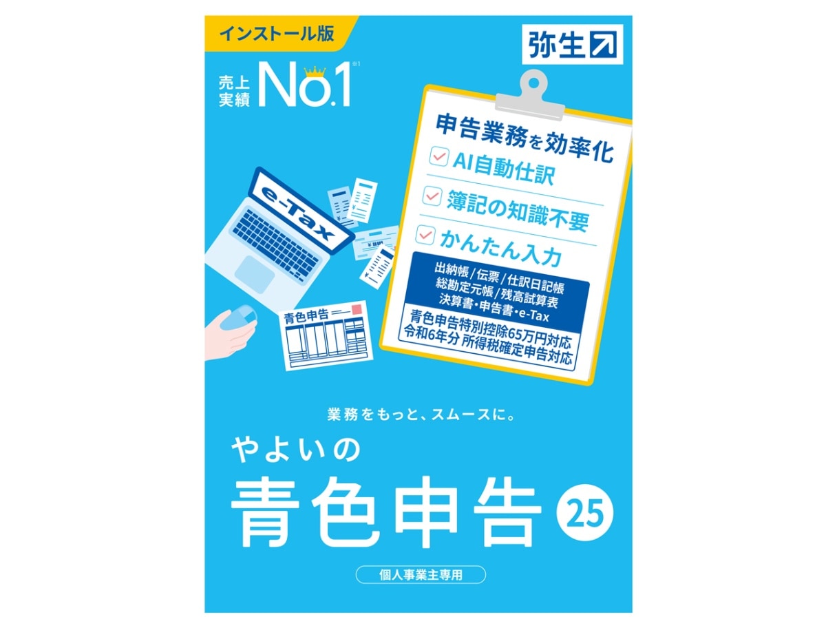 弥生(ヤヨイ) やよいの青色申告 25 通常版<令和6年分確定申告対応
