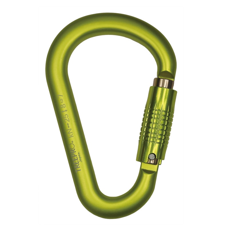 TREEPRO ペア型 HMS カラビナ グリーン | TREE CLIMBING WORLD