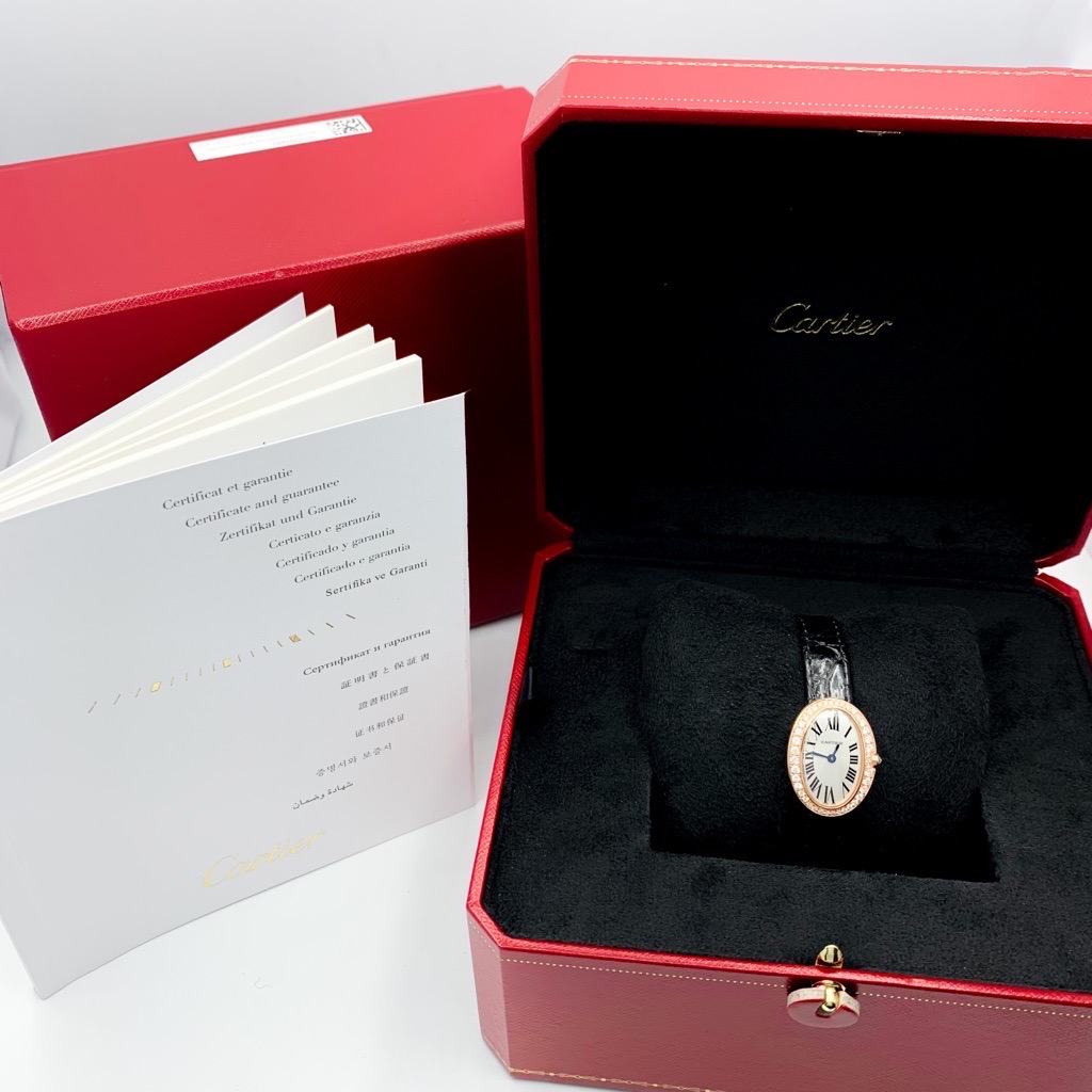 保証書・購入証付・ベルト新品】Cartier カルティエ ミニべニュワール時計