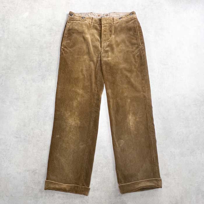 POLO Ralph Lauren Buckle Back Couduroy Pants BROWN W34L32 ポロ