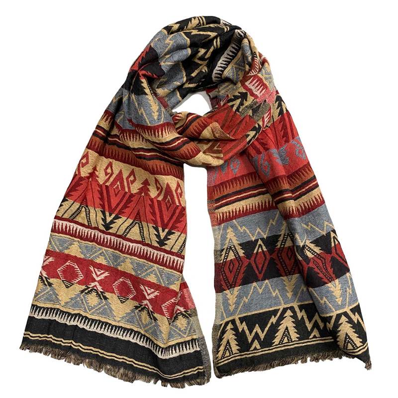 ラルフローレン ダブルアールエル RRL ネイティブ柄 ウール ストール