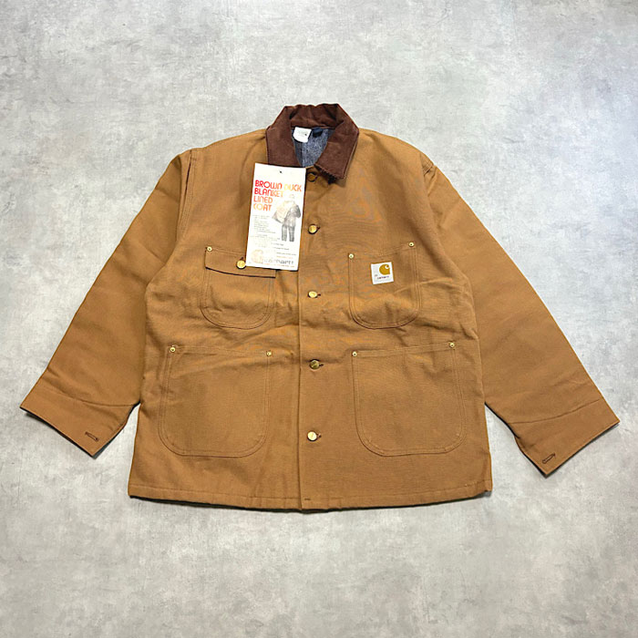 70's Carhartt BROWNDUCK BLANKET LINED COVERALL DEADSTOCK Made in