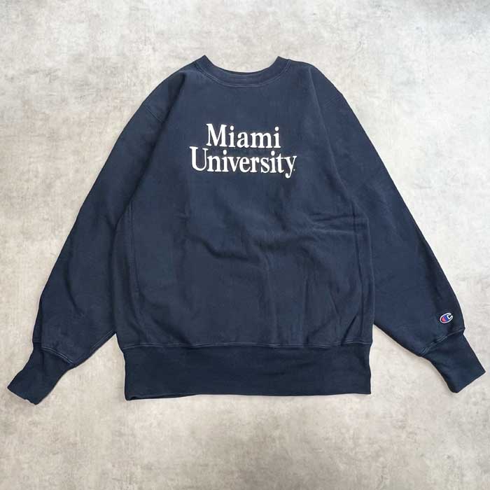 90's Champion Reverse Weave Sweat Shirts NAVY/L Made in USA 90年代