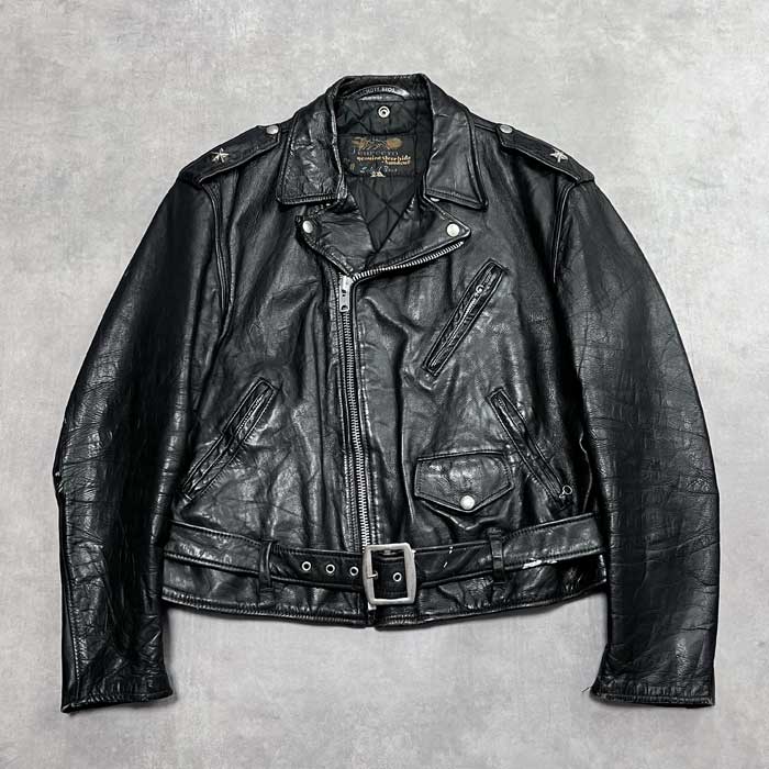 VINTAGE 60's SCHOTT PERFECTO ONE STAR MOTOR CYCLE LEATHER JACKET