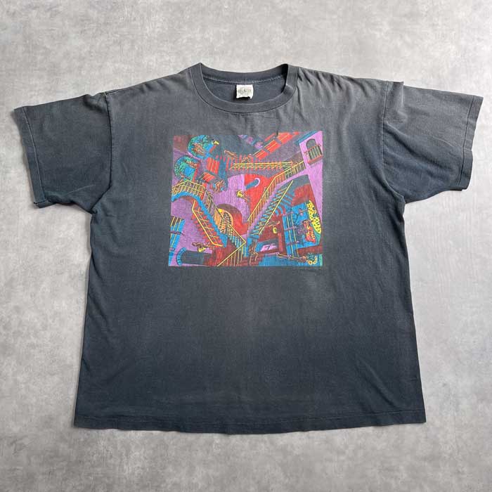 90's M.C.ECHER ART T-Shirts BLACK/XXL Made in USA 90年代