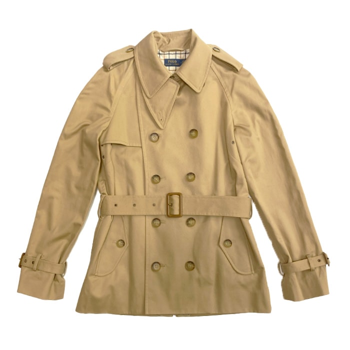 ポロ ラルフローレンレディース ダブルブレステッド トレンチコート