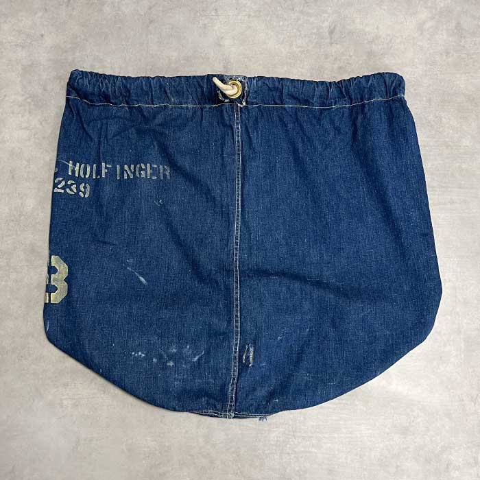 30-40'S U.S MILITARY Denim Stencil Laundry Bag 30-40年代 U.S
