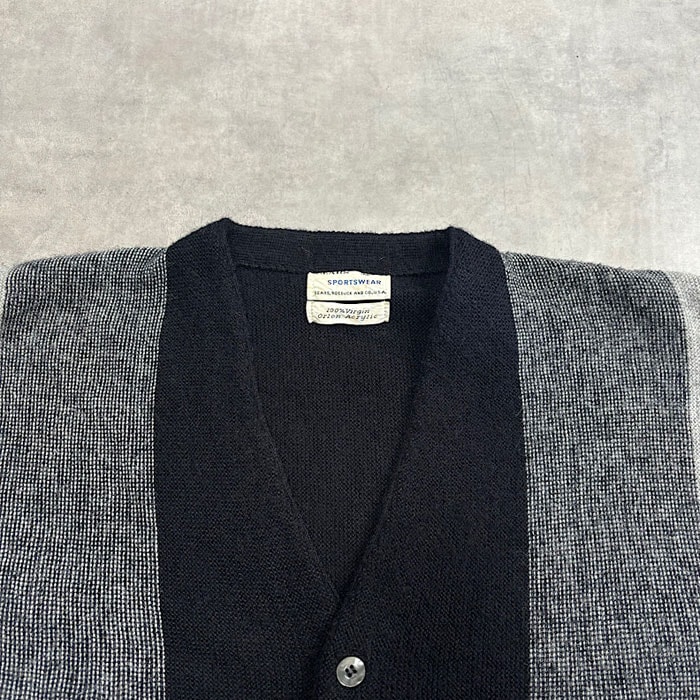 60's SEARS ACRYLIC CARDIGAN/M 60年代 シアーズ アクリル