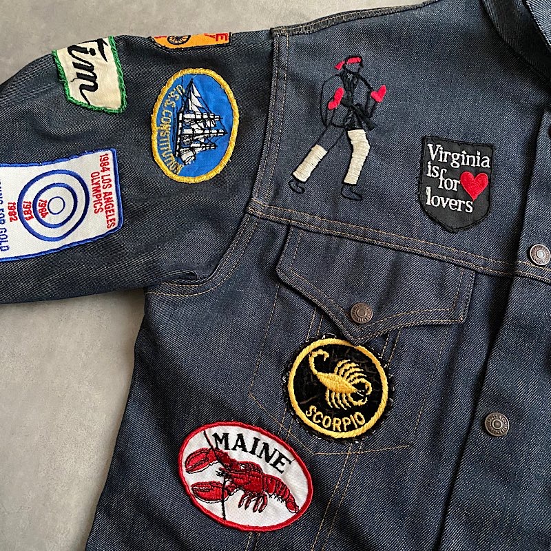 70's LEVI'S SADDLEMAN TAG WAPPEN DENIM TRUCKER JACKET Made in USA