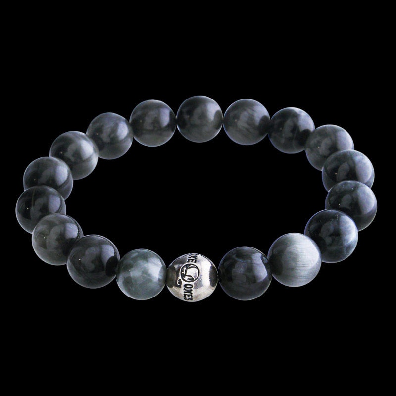 ロンワンズ ロゴ ビード マットオニキス (10mm) ブレスレット | メイ