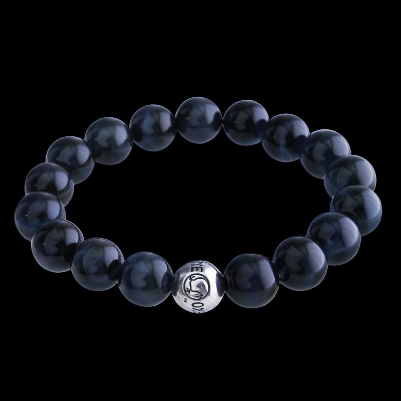 ロンワンズ ロゴ ビード シャイニーオニキス (10mm) ブレスレット