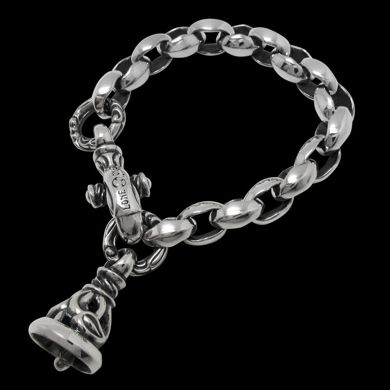 シルク リンク (M) ブレスレット (クレーン サークル) ウィズ クレーン