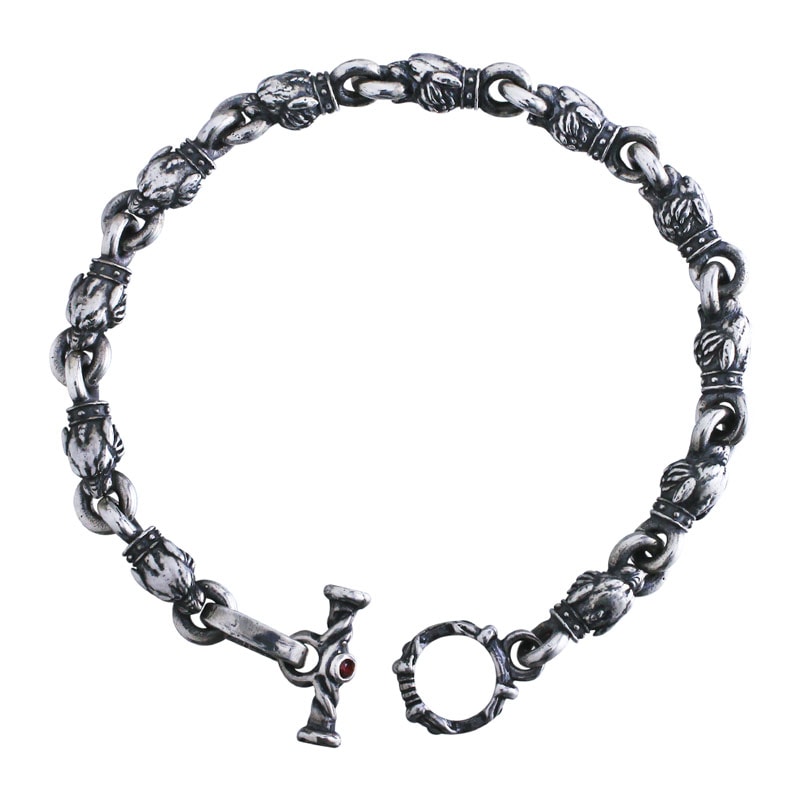 TINY SABER TOOTH TIGER BRACELET (11 LINKS) | ブレスレット