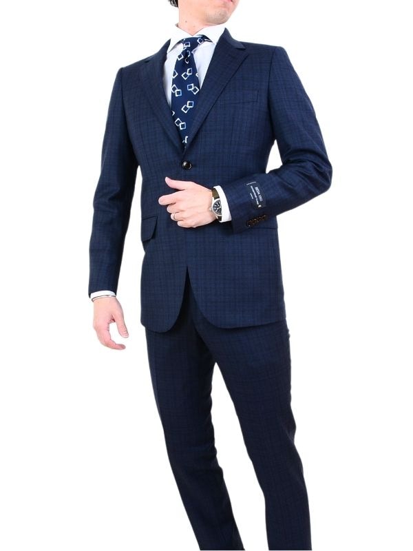 ≪WEB準新作≫REDA/レダ/SUPER130'S/毛100％/ネイビー/チェック