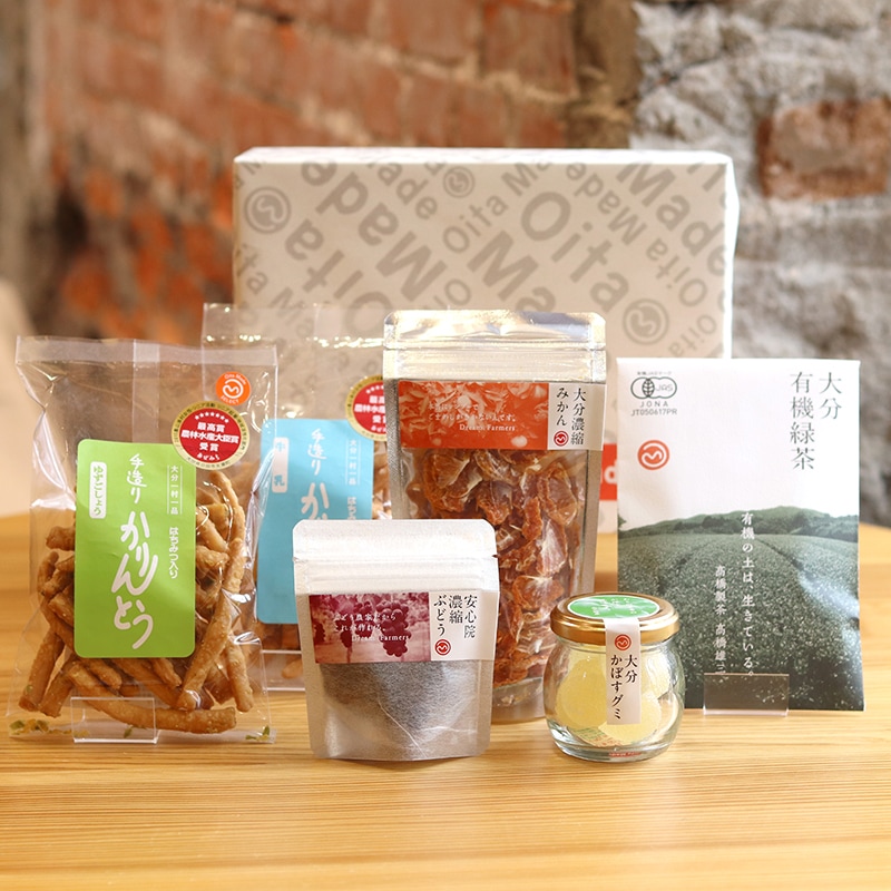 OitaMade大分のお茶とお菓子のギフトセット（小）
