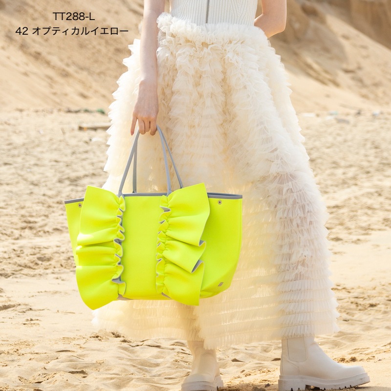RAPTURE L ネイプルズ ラッフルトートバッグ-Lサイズ-TT-288-L- BAG