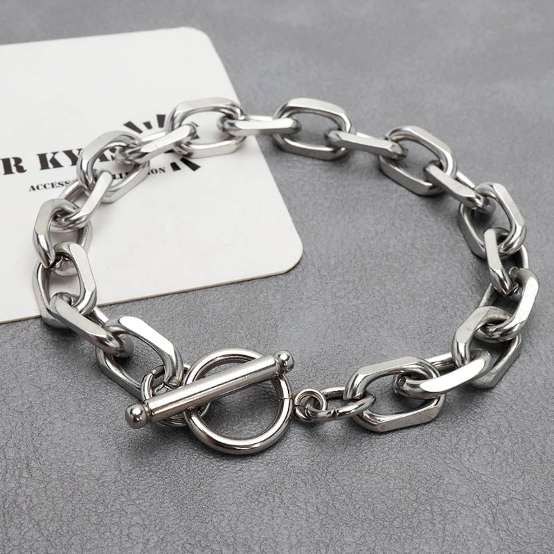 ステンレス マンテルチェーンブレスレット [b183] | スタイルで探す