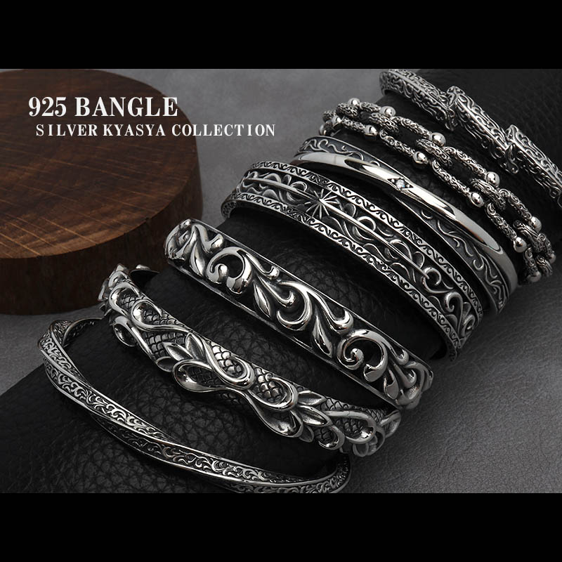 925 唐草 ツイストバングル [bs214] | スタイルで探す,ゴシック