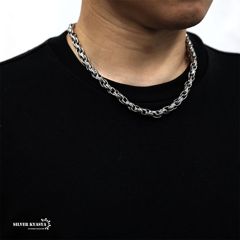 925 太幅ペーパーチェーンネックレス [ns183-50cm] | スタイルで探す