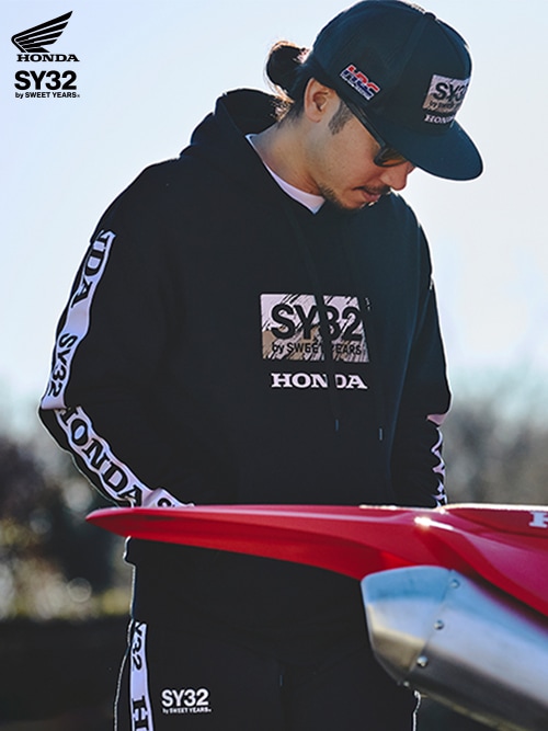 LOGO TAPE SWEAT HOODIE | ALL ITEMS | 【公式】SY32 by SWEET YEARS