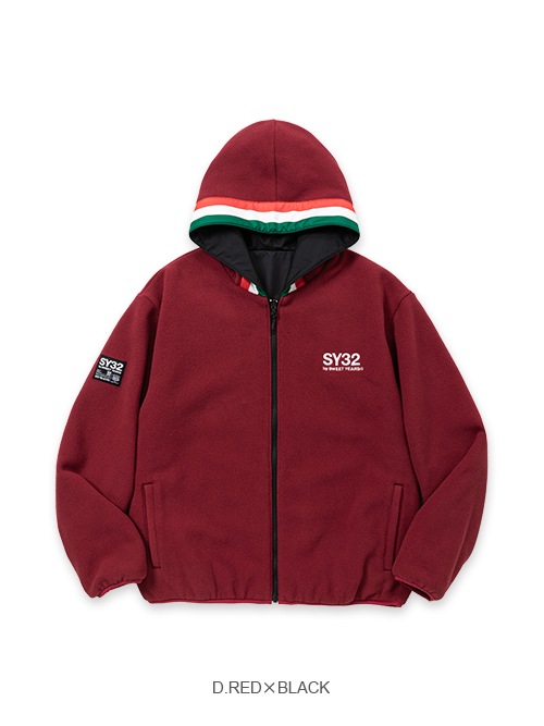 REVERSIBLE FLEECE ZIP HOODIE | TYPE,SETUP | 【公式】SY32 by SWEET