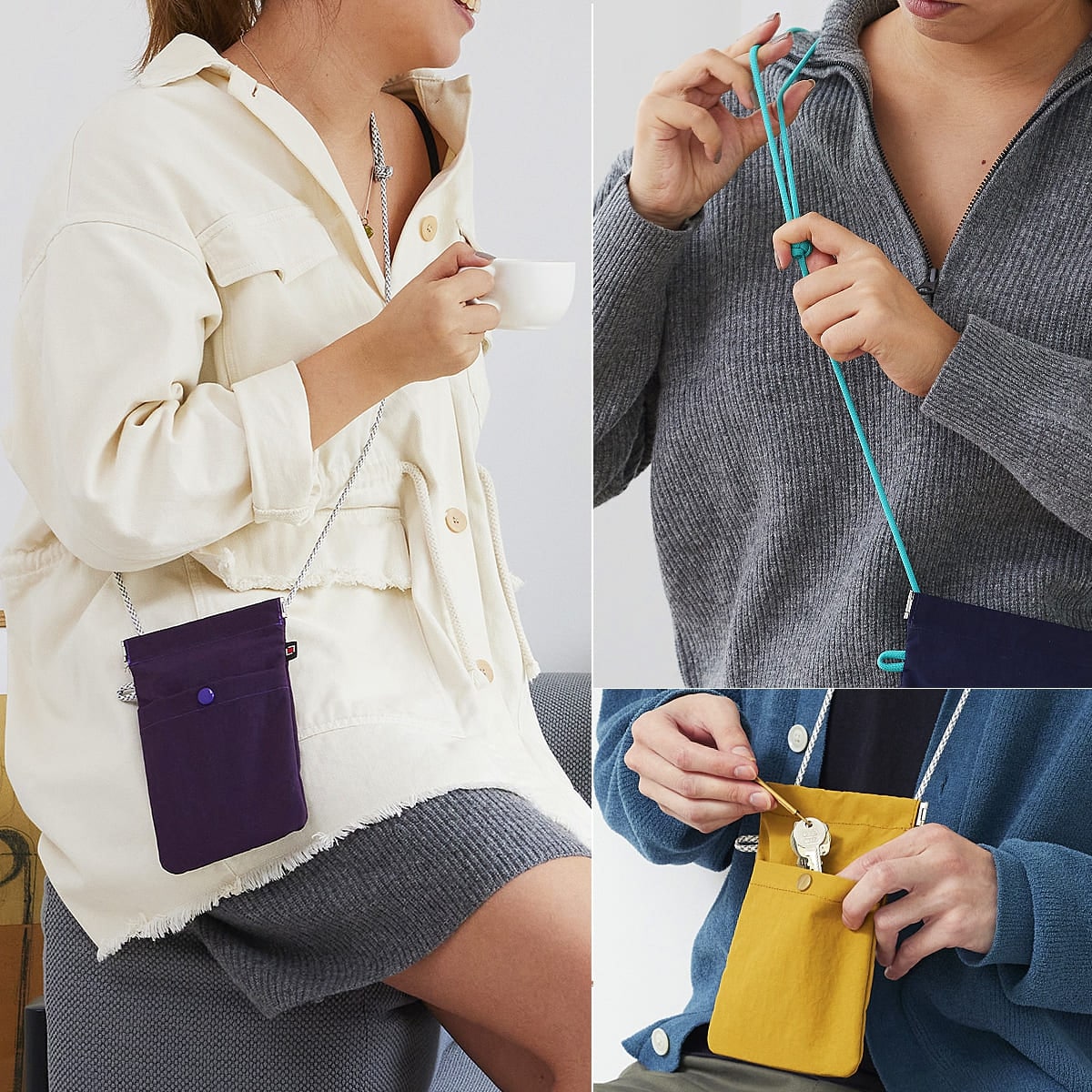 スマート”ポップ・ポケット 3WS-NT943 斜めがけ ミニサコッシュ