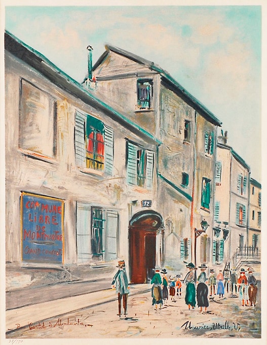 モーリス・ユトリロ 「モンマルトルのコルト通り」 | | アトリエ・ブランカ