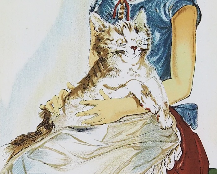 藤田嗣治 「猫を抱いて座る少女」 | | アトリエ・ブランカ